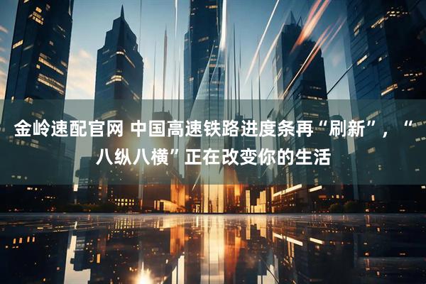 金岭速配官网 中国高速铁路进度条再“刷新”,“八纵八横”正在改变你的生活
